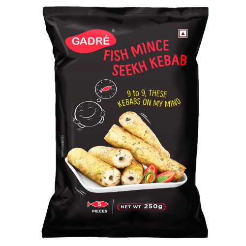 [R3192] Gadre Fish Mince - Seekh Kebab 5pc