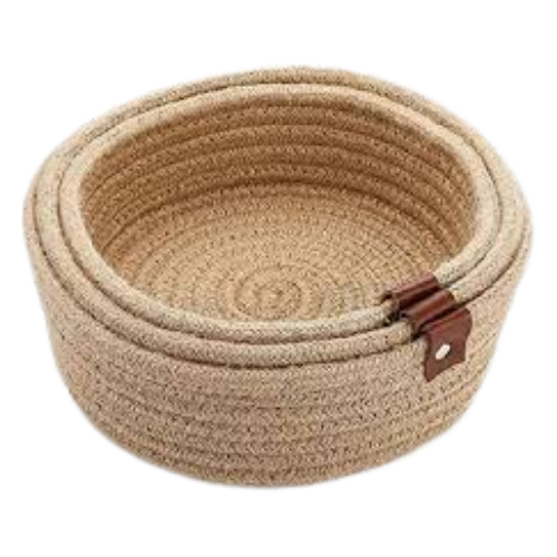 [R3302] Jute Basket Large 10