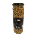 Loreto Spanish Sliced Green Olives 450gm