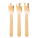 Wooden Disposable Fork Spoon 100 U