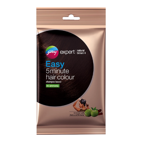 [R3226] Godrej Expert Easy 5 Minute Hair Colour (Natural Brown 4) 18ml