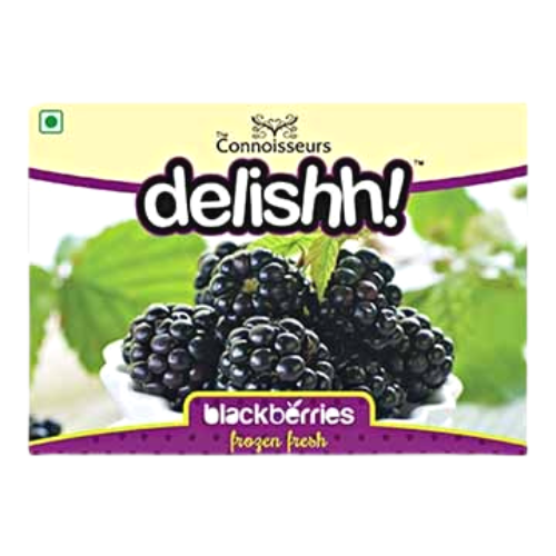 [R3100] Delishh Black Berries - Frozen 500gm