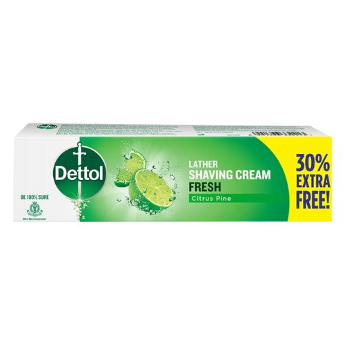 [R3121] Dettol Shaving Cream - Fresh Citrus Pine 78gm