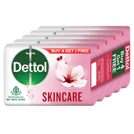 [R4411] Dettol Skincare Bathing Soap 125gm (Buy4 Get1 Free)