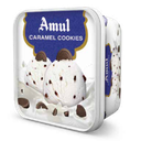 Amul Caramel Cookies Ice Cream Tub 540 gm